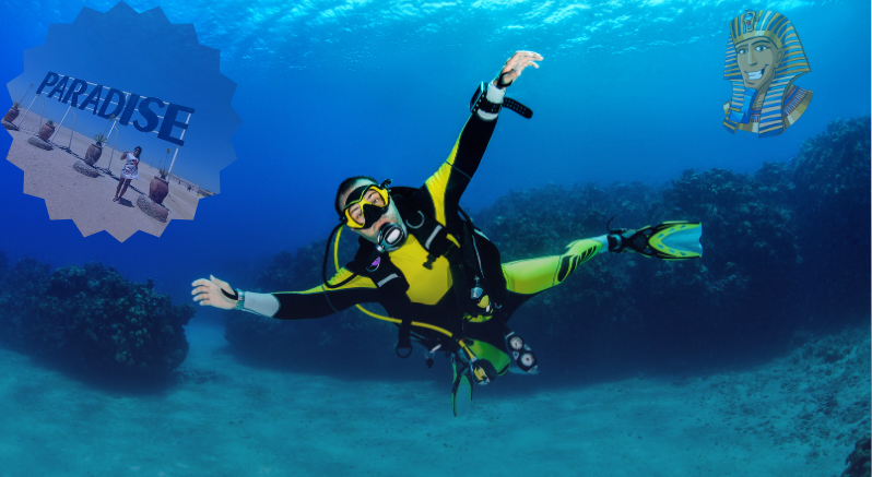 Hurghada Paradise island with scuba diving